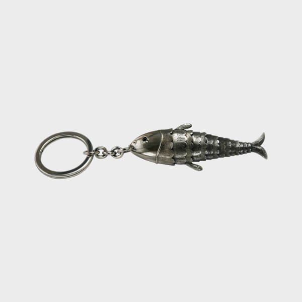 A bespoke fish keyring.